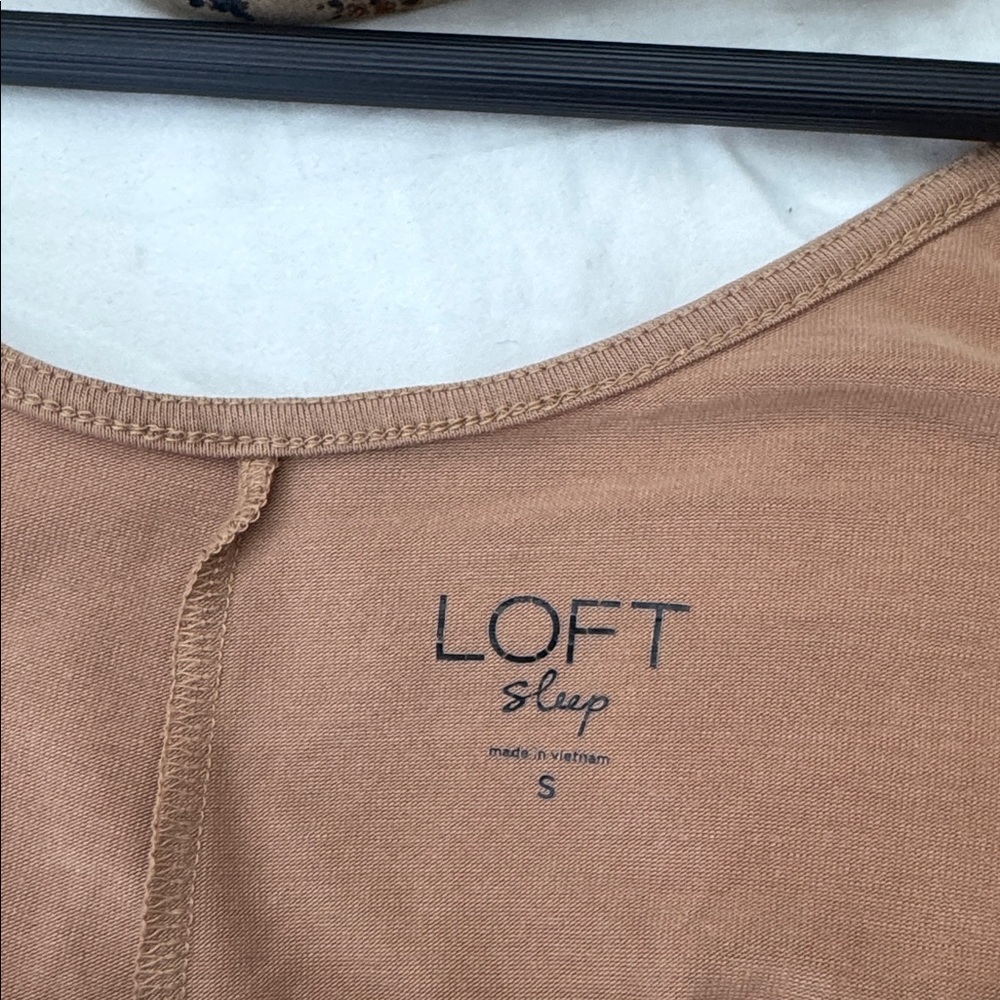 LOFT Sleeveless Wide-Leg Jumpsuit in Tan - Picture 6 of 6